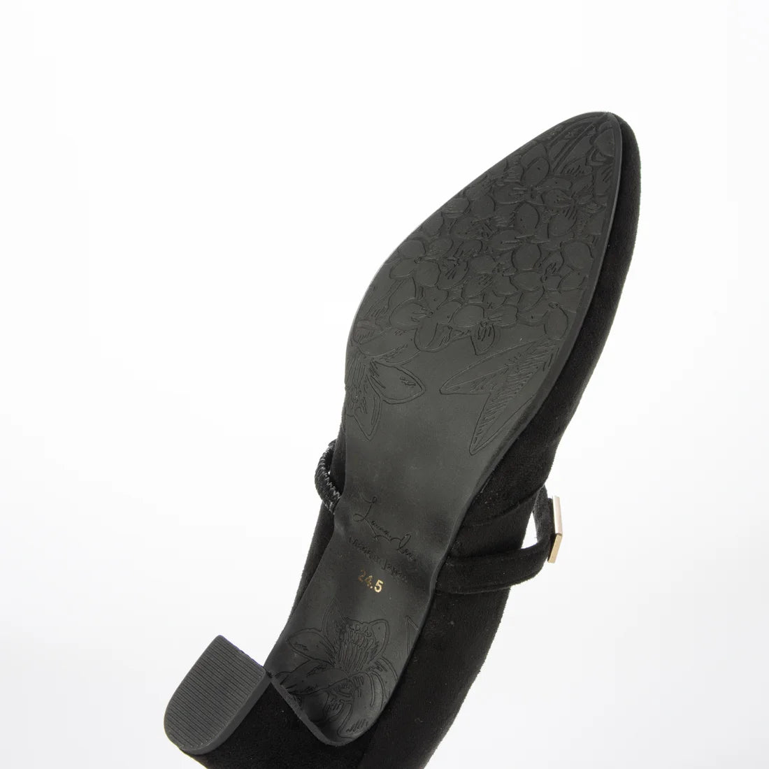 【新品預訂】日本製 Launa Lea 6cm踭杏仁頭瑪麗珍高跟鞋 (614）( 黑色 S / Black S)