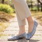 【香港限定】日本製 Launa lea 蕾絲方頭平底鞋 (BH7607A)(藍色 / Blue)