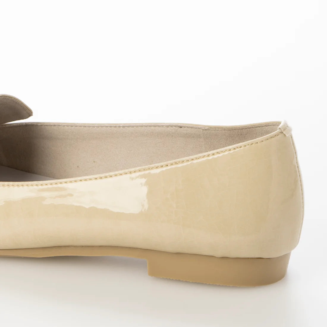 日本製 Launa lea Rainy Day 方頭柔軟晴雨樂福鞋 (R9020)  (淺杏色漆皮/ L Beige E)
