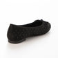 【新品預訂】日本製 Lauf Oletta   扭繩緞帶珍珠芭蕾鞋(L111 BLACK-S) (黑色)