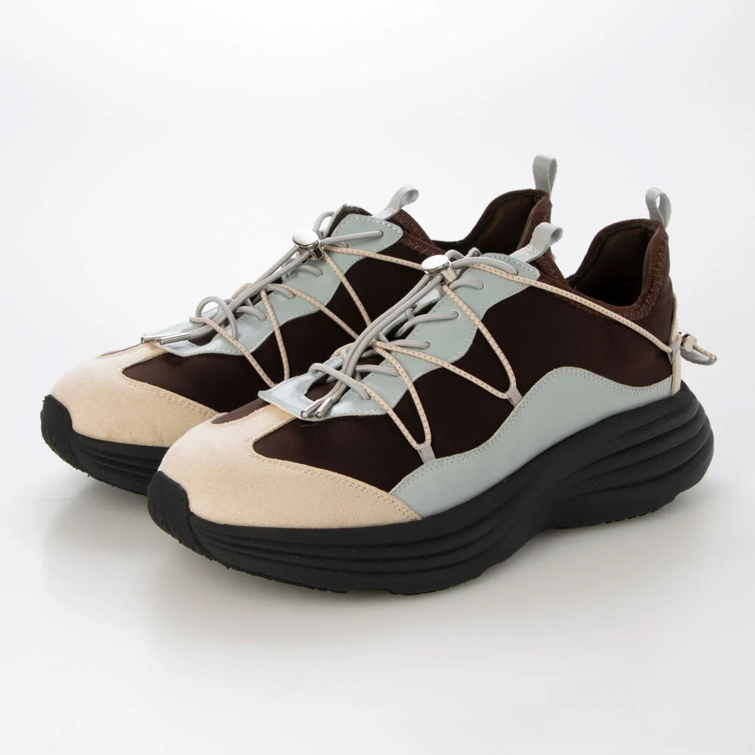 【新品預訂】日本 Lauf Oletta 4.5cm 厚底軟彈性運動鞋 (L155 D.Brown-Z/C)(深啡色)