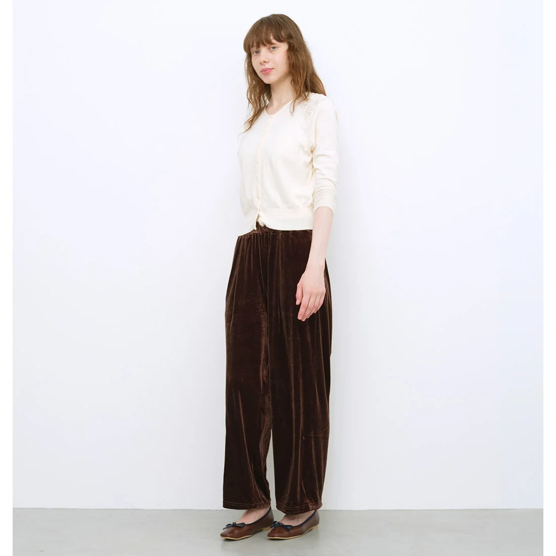 【新品預訂】日本製 Launa lea 方頭芭蕾晴雨鞋 ( RB7003A ) (深棕色/D Brown-C)
