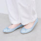【新品預訂】日本製 Launa lea 閃耀亮片圓頭芭蕾鞋 ( B1601A ) (淺藍色 Z / L Blue Z )