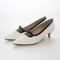 【新品預訂】日本製 Lauf Oletta [All Weather] 全天候 4cm踭 可調節橫帶尖頭高跟鞋（LRH136 White/C） (白色)
