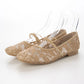 【新品預訂】日本製 Launa Lea 花卉蕾絲漁網芭蕾舞鞋 (B7612A)(摩卡色 / Mocha Z)