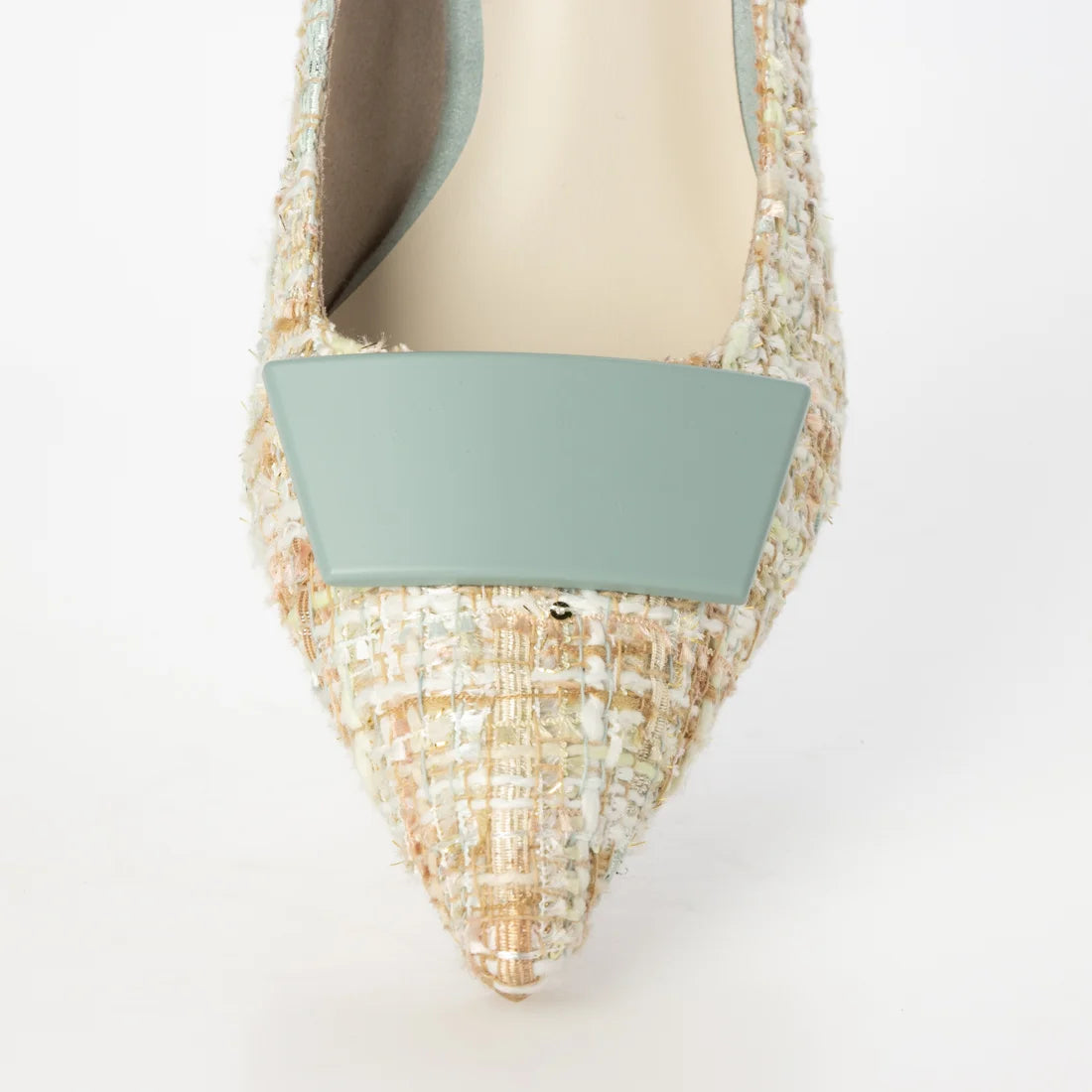 【新品現貨】日本製 Launa Lea 5cm方扣尖頭高跟鞋 (573) (薄荷Z/C / Mint Z/C)