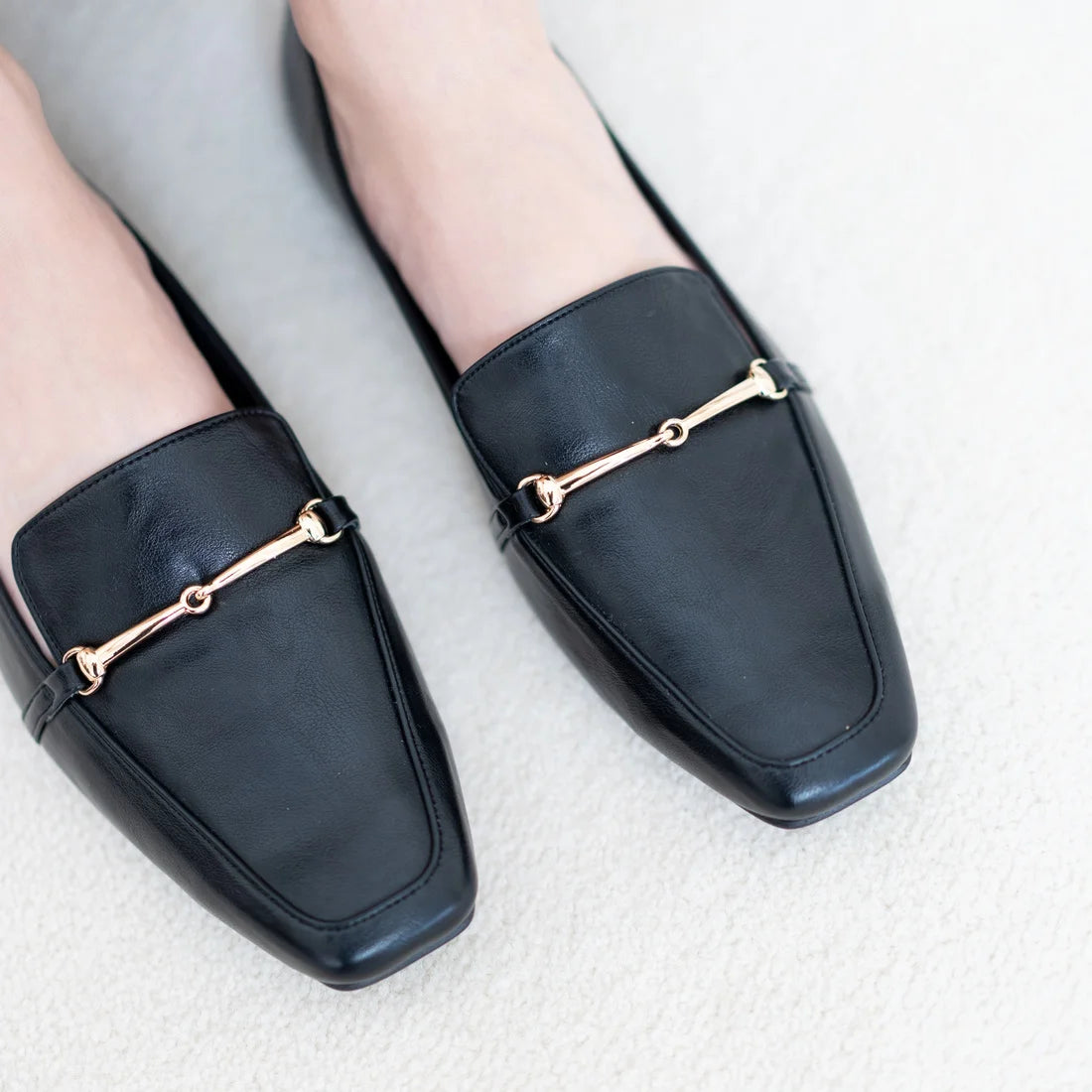日本製 Launa Lea 時尚金扣配飾 Loafer (0457) Black