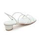 【新品預訂】日本製 Launa Lea 3.5cm踭交叉線帶涼鞋 (626)(白色E / White E)