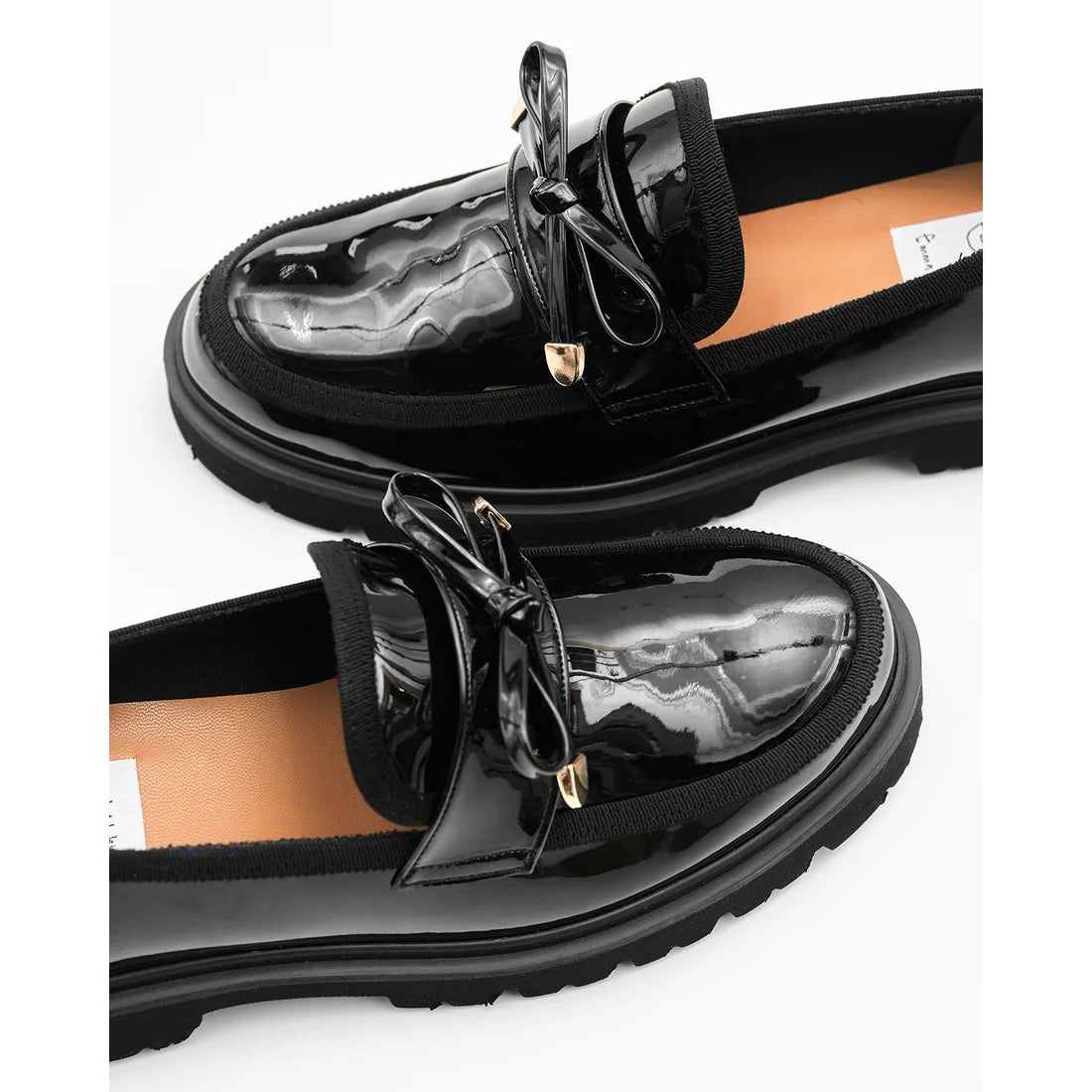 【新品預訂】日本製Emma Francis   [All Weather] 全天候 蝴蝶結樂福鞋（黑色光滑）( 2002f E101) BLK