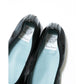 日本製【珍珠色調防水】Emma Francis 真皮 圓頭平底芭蕾舞鞋(02b-L M101)(Black Leather Mylar)（ブラック レザーマイラー）