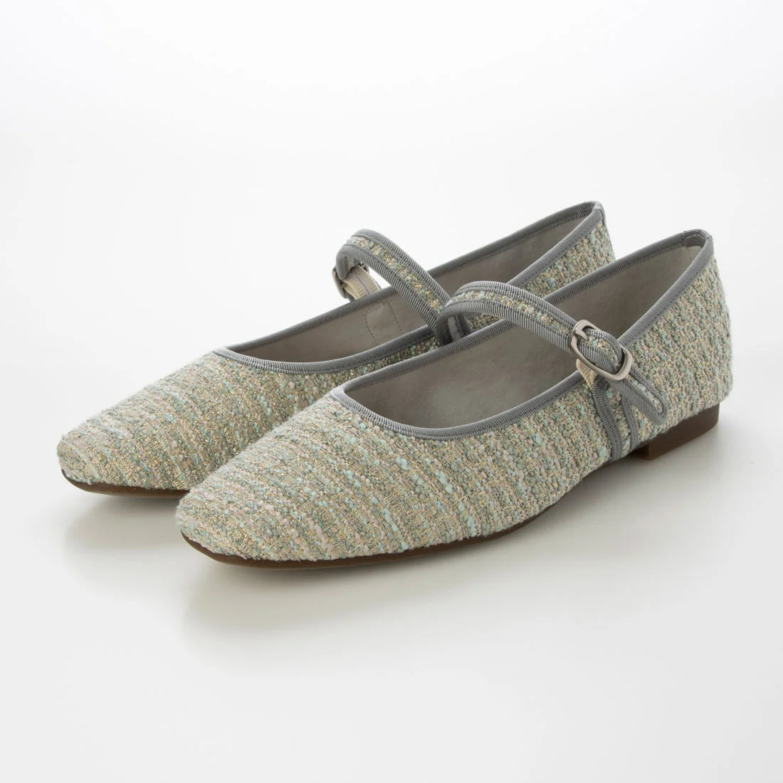 【新品預訂】日本製 Lauf Oletta 方頭織物材質瑪莉珍鞋 (LH115 MINT-Z) (薄荷綠色)