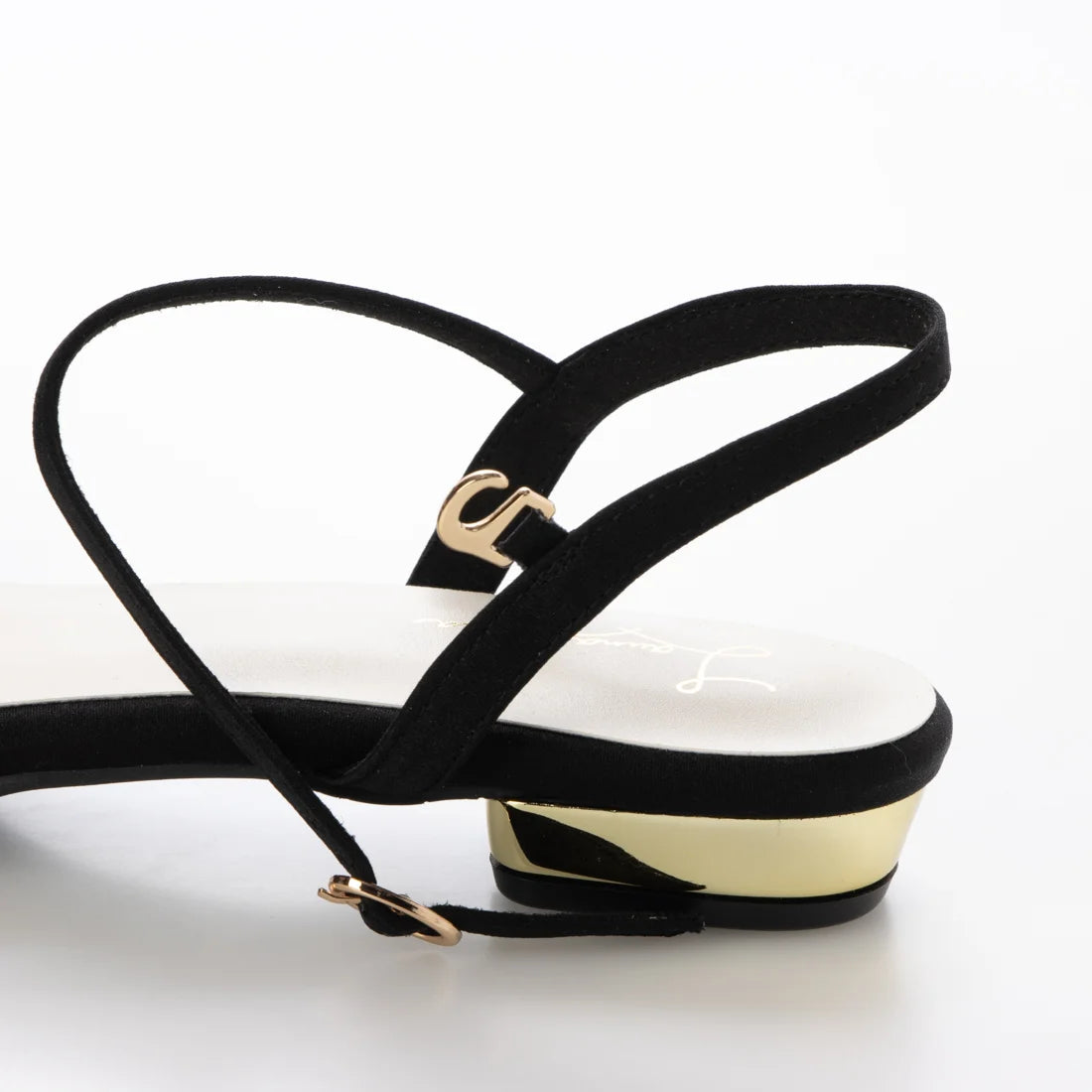 【新品預訂】日本製 Launa Lea 花卉蕾絲漁網綁帶涼鞋 (600A)(黑色 / Black Z/C)