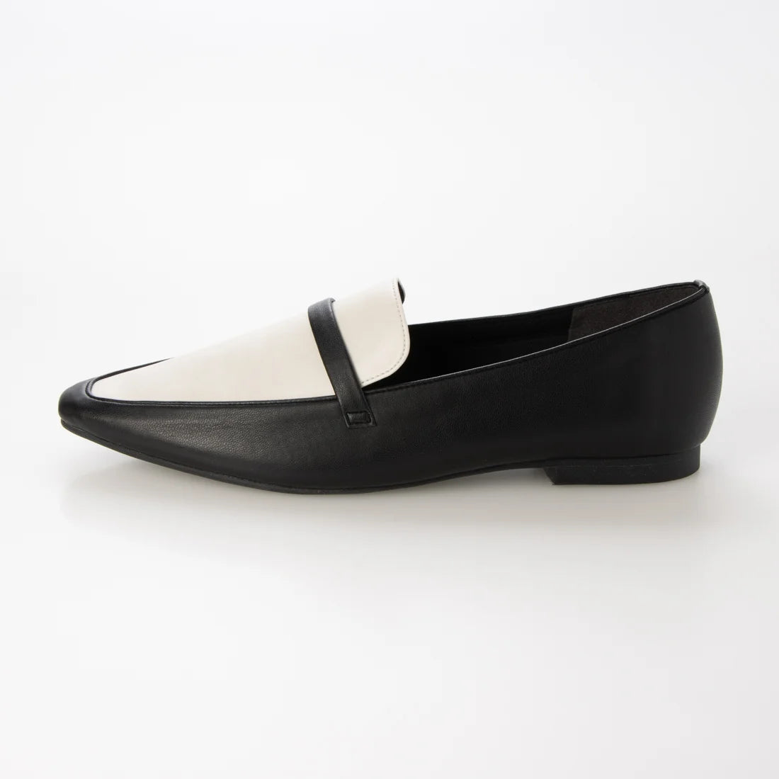 【新品預訂】日本製 Lauf Oletta [All Weather] 全天候 修身方形樂福鞋(LRP133 BLACK/C) (黑白色)