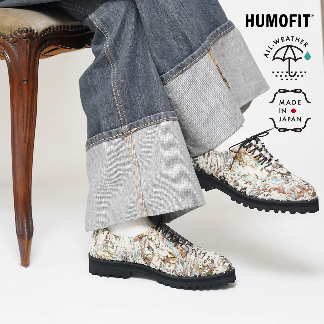 【新品預訂】日本製 Lauf Oletta 輕盈珍珠繫帶鞋（LH128 IVORY-Z/C） (象牙色)