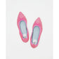 日本製【珍珠色調防水】Emma Francis 真皮 尖頭平底芭蕾舞鞋(01b-L S143)(Dark Pink leather suede) （ダークピンク レザースエード）