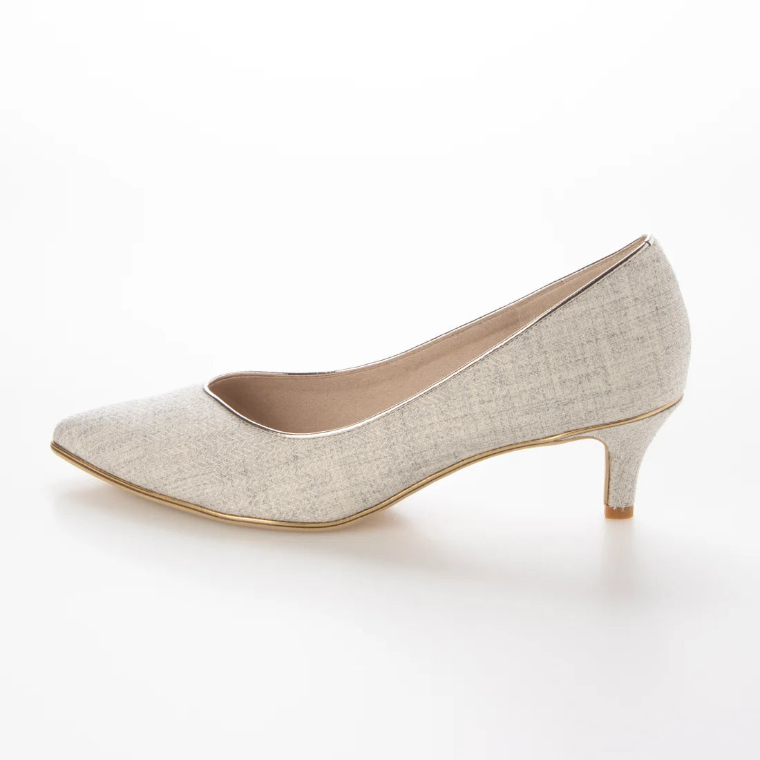 【新品預訂】日本製 Launa Lea Rich 5cm Gold Line高跟鞋 (80009F) (藍灰色Z / Blue Grey Z)