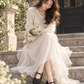 【新品預訂】日本製 Launa Lea 花卉蕾絲漁網芭蕾舞鞋 (B7612A)(黑色 / Black Z)