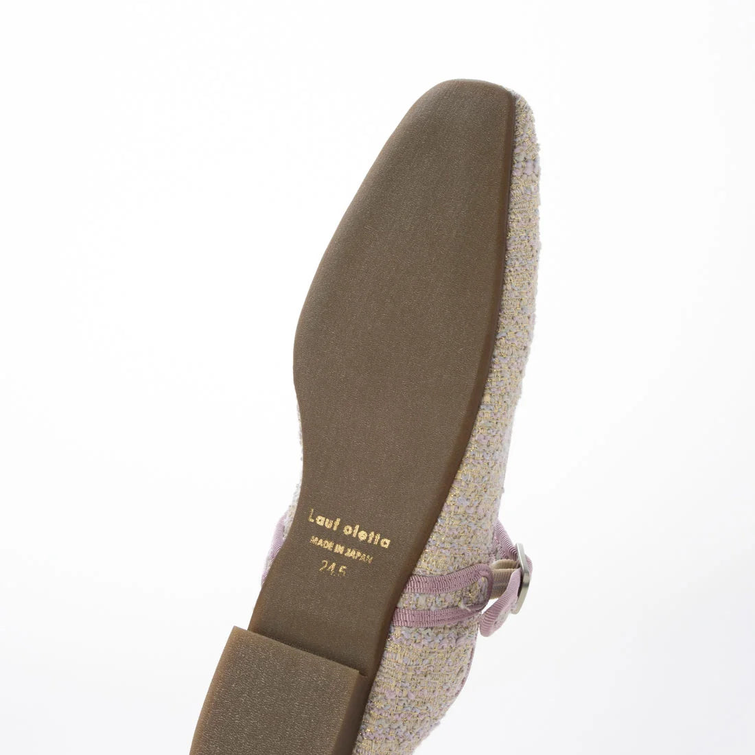 【新品預訂】日本製 Lauf Oletta 方頭織物材質瑪莉珍鞋 (LH115 ROSE-Z) (玫瑰色)