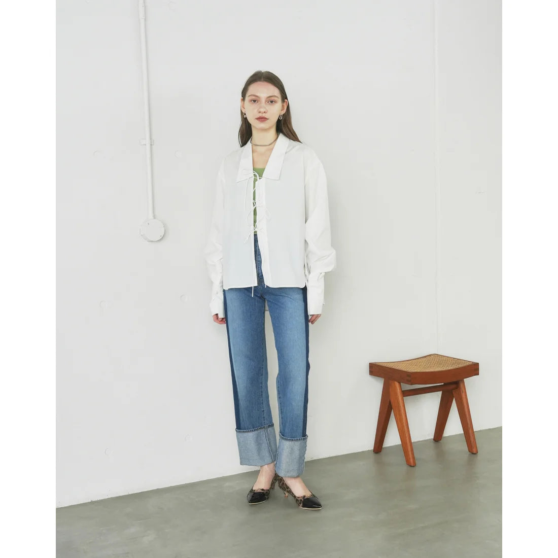 【新品預訂】日本製Emma Francis 4cm跟 前馬銜扣高跟鞋 (豹紋緞面) (4003a ST328)