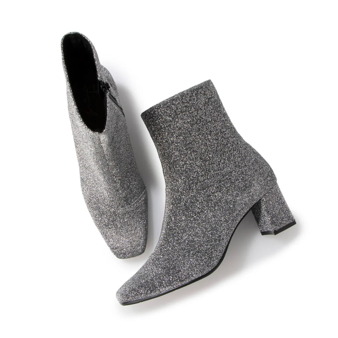 日本製 Launa Lea 6cm閃閃方頭短靴 (582)(銀色Z／Silver Z)