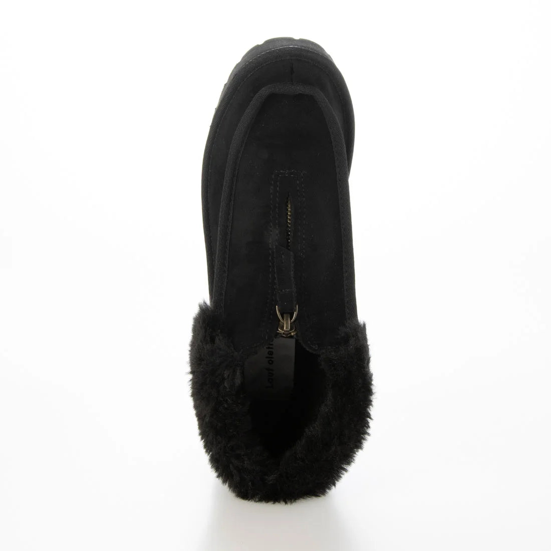 【新品現貨】Lauf Oletta 3.5cm厚底麂皮羊毛絨短靴(L131)(BLACK-S)