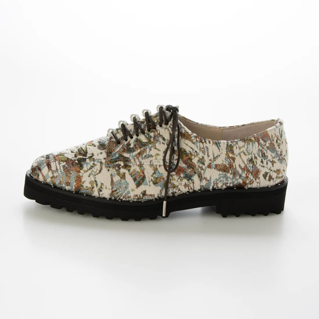 【新品預訂】日本製 Lauf Oletta 輕盈珍珠繫帶鞋（LH128 IVORY-Z/C） (象牙色)