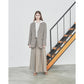 【新品預訂】日本製Emma Francis 方頭褶皺4cm踭高跟鞋（杏色光滑）(4501d-P 108)  BEG