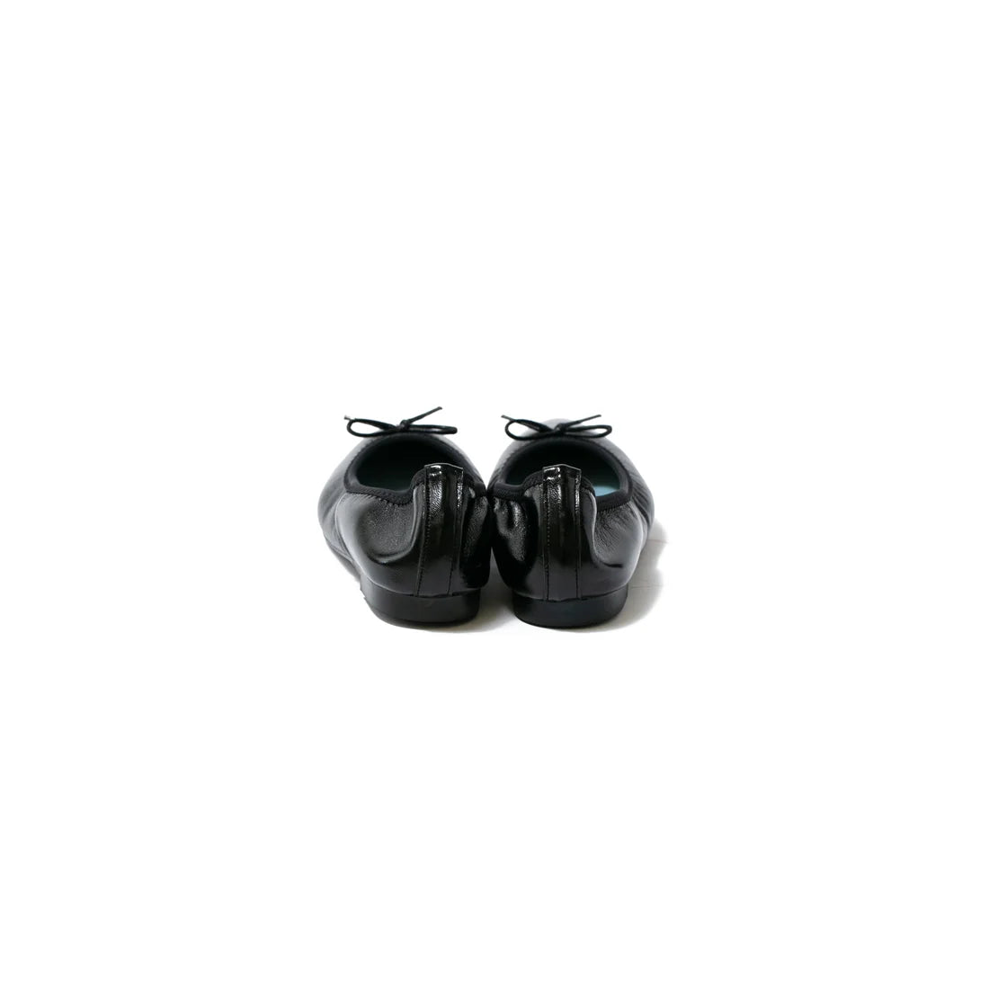 日本製【珍珠色調防水】Emma Francis 真皮 尖頭平底芭蕾舞鞋(01b-L M101)(Black Leather Mylar) （ブラック レザーマイラー）