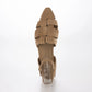 【新品預訂】日本製 Lauf Oletta 尖頭記憶棉鞋墊廓爾喀涼鞋 (LH123 Beige-S)(杏色）