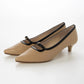 【新品預訂】日本製 Lauf Oletta [All Weather] 全天候 4cm踭 可調節橫帶尖頭高跟鞋（LRH136 Beige/C） (杏色)