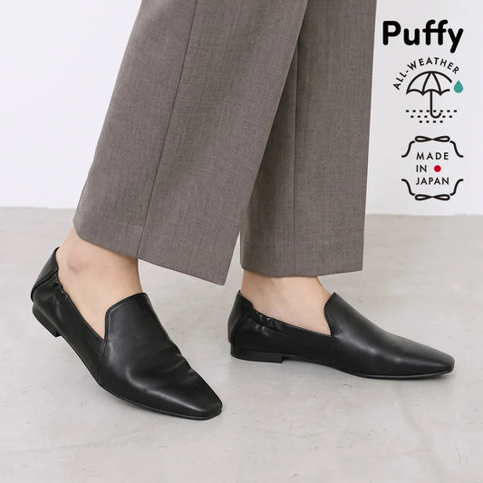 【新品預訂】日本製 Lauf Oletta  [All Weather] 全天候 柔軟褶皺平底鞋（LRP143 BLACK）