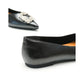 【新品預訂】日本製Emma Francis 金屬寶石平底鞋（黑色）( 07g-M 101)BLK