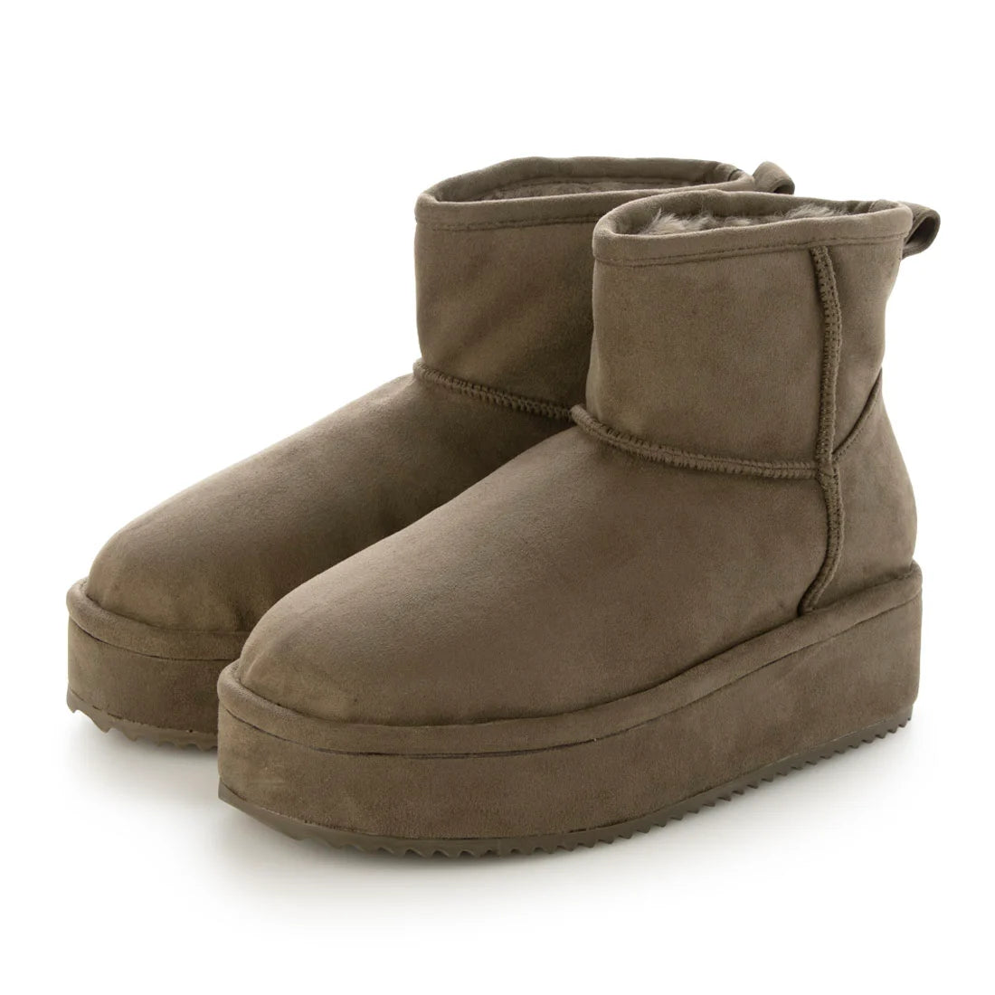 【新品現貨】Launa Lea 5cm厚底羊毛雪靴 (S160)(灰啡色 S／Greige S)