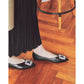【新品預訂】日本製Emma Francis 金屬寶石平底鞋（黑色）( 07g-M 101)BLK