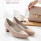 【香港限定】日本製 Launa lea 晴雨兩用 尖頭5cm粗跟高跟鞋 (RH9486)(粉杏色 / pink beige )