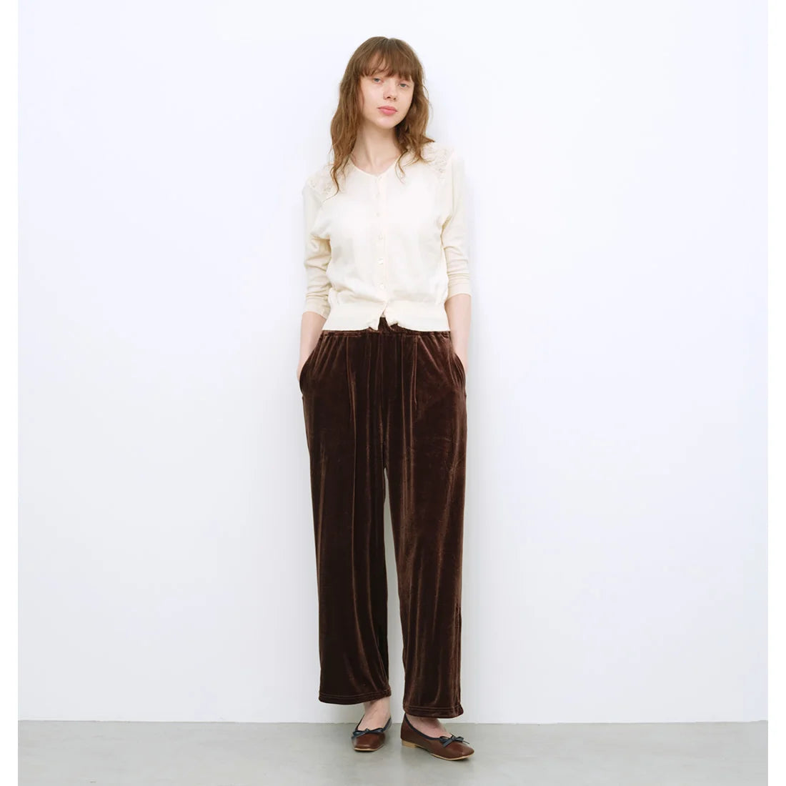 【新品預訂】日本製 Launa lea 方頭芭蕾晴雨鞋 ( RB7003A ) (深棕色/D Brown-C)