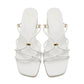 【新品預訂】日本製 Launa Lea 3.5cm踭交叉線帶涼鞋 (626)(白色E / White E)