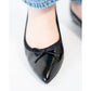 日本製【珍珠色調防水】Emma Francis 真皮 尖頭平底芭蕾舞鞋(01b-L M101)(Black Leather Mylar) （ブラック レザーマイラー）