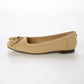 【新品預訂】日本製 Lauf Oletta 鑲邊流蘇設計的氣質平底鞋(LH120 Beige-S) (杏色)