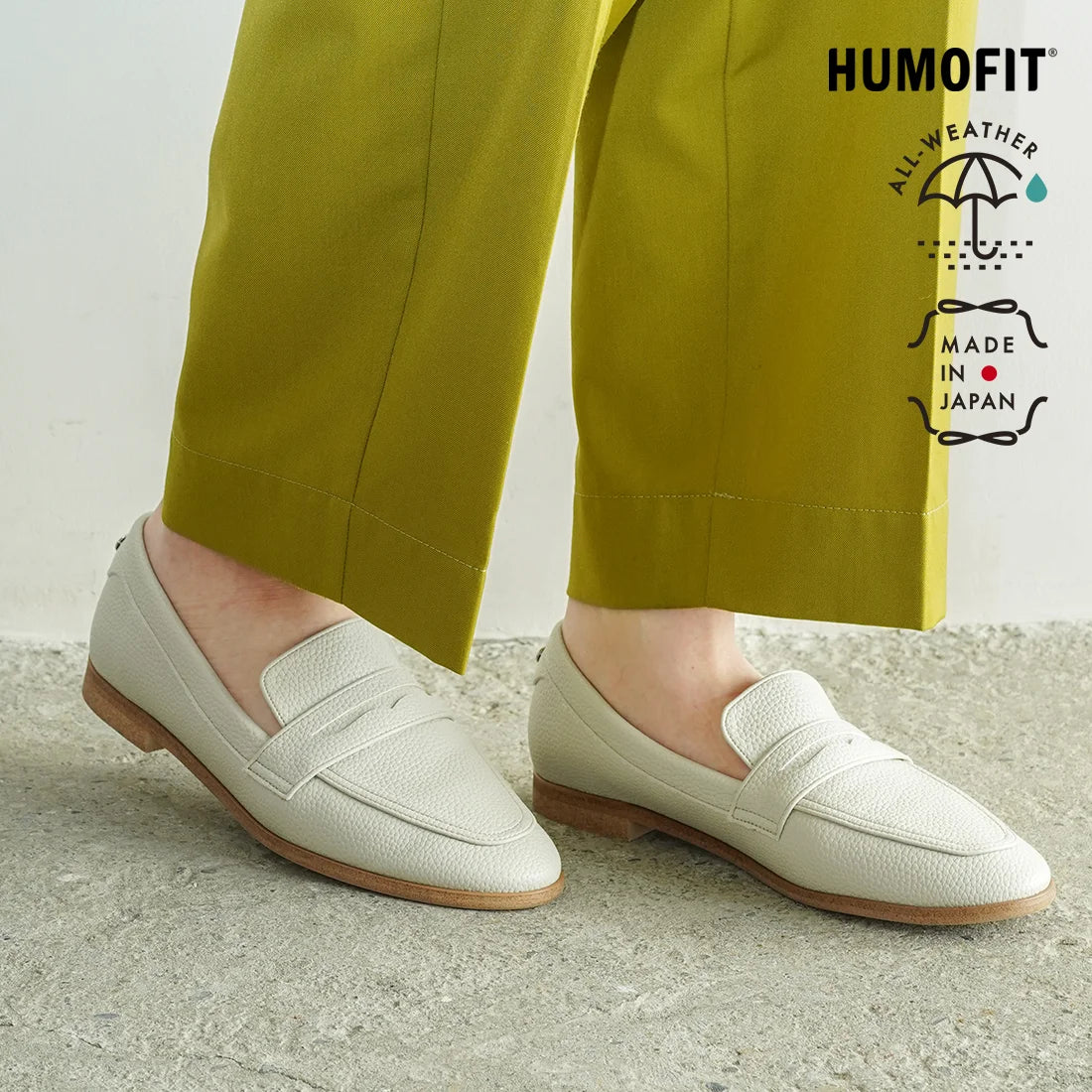 日本製 Lauf Oletta [All Weather] 全天候柔軟便士樂福鞋 (LRH104W GRAY) (灰色)