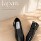 【新品預訂】日本製 Lauf Oletta  [All Weather] 全天候 可踩踭 柔軟大扣環V型平底鞋（LRP139 BLACK）