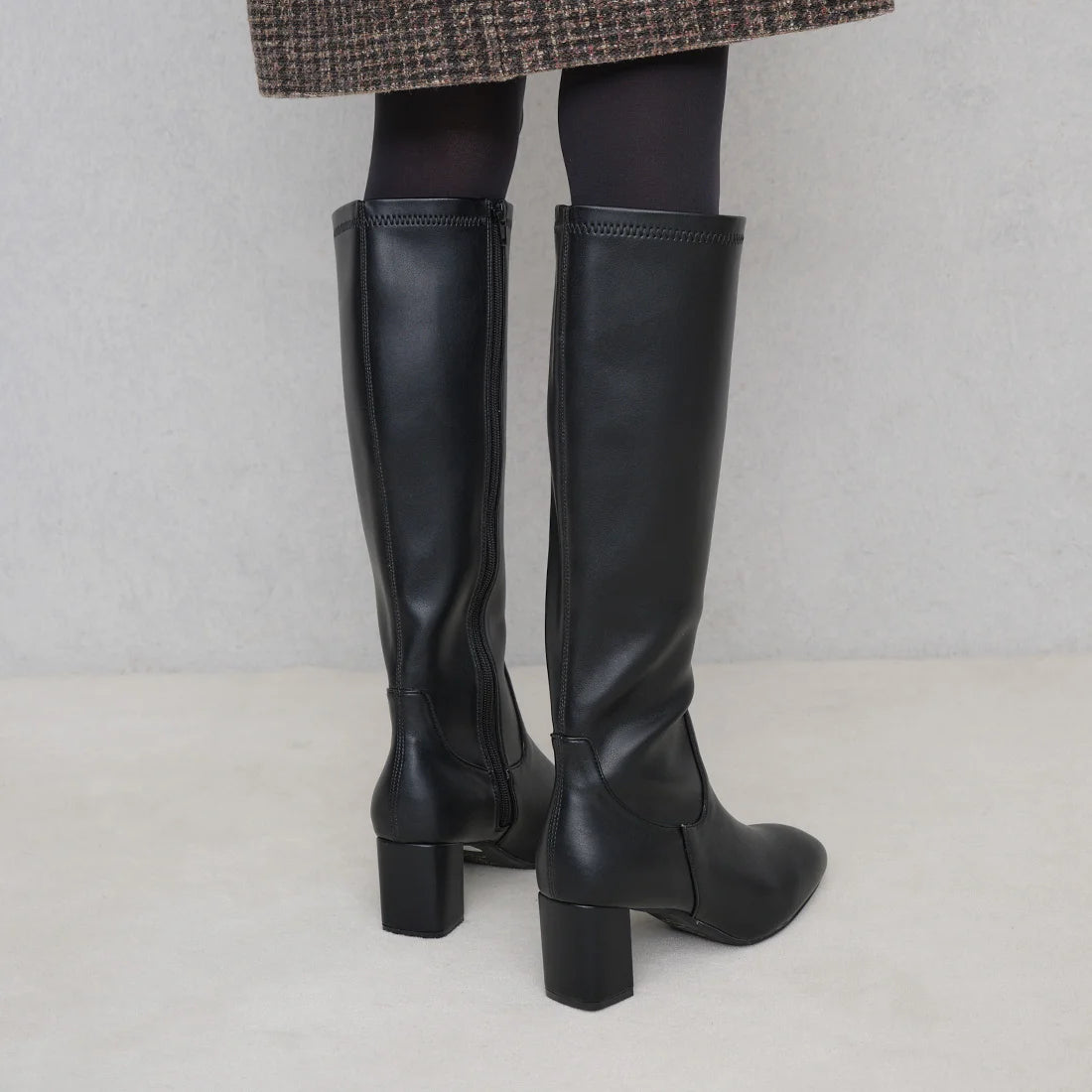 Launa lea 方頭彈性長靴 (S140) (Black)