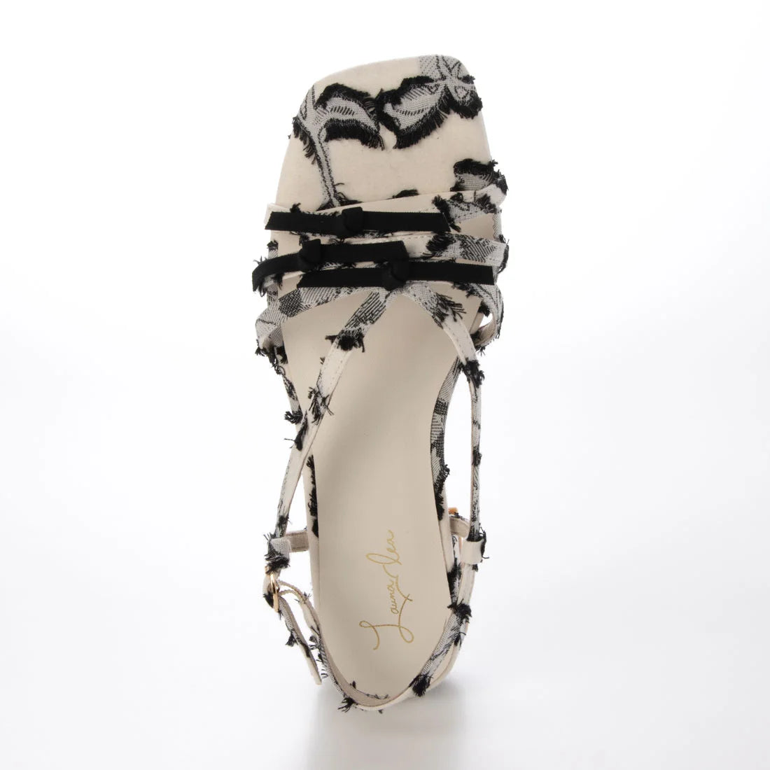 【新品預訂】日本製 Launa Lea 3.5cm踭 迷你蝴蝶結綁帶涼鞋 (628)(象牙色 Z/C/ Ivory Z/C)