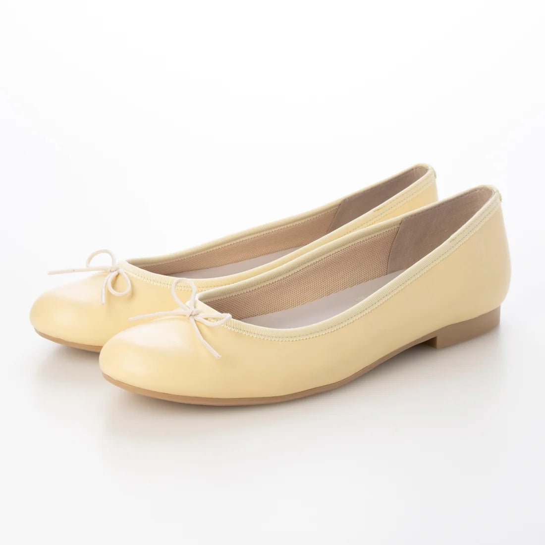 日本製 Launa lea 蝴蝶結圓頭啞面芭蕾晴雨鞋( RB1001A ) (黃色/Yellow)