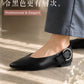 【新品預訂】日本製 Lauf Oletta  [All Weather] 全天候 可踩踭 柔軟大扣環V型平底鞋（LRP139 BLACK）