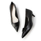 日本製 Launa Lea 5cm方扣尖頭高跟鞋 (573) (黑色 / Black)