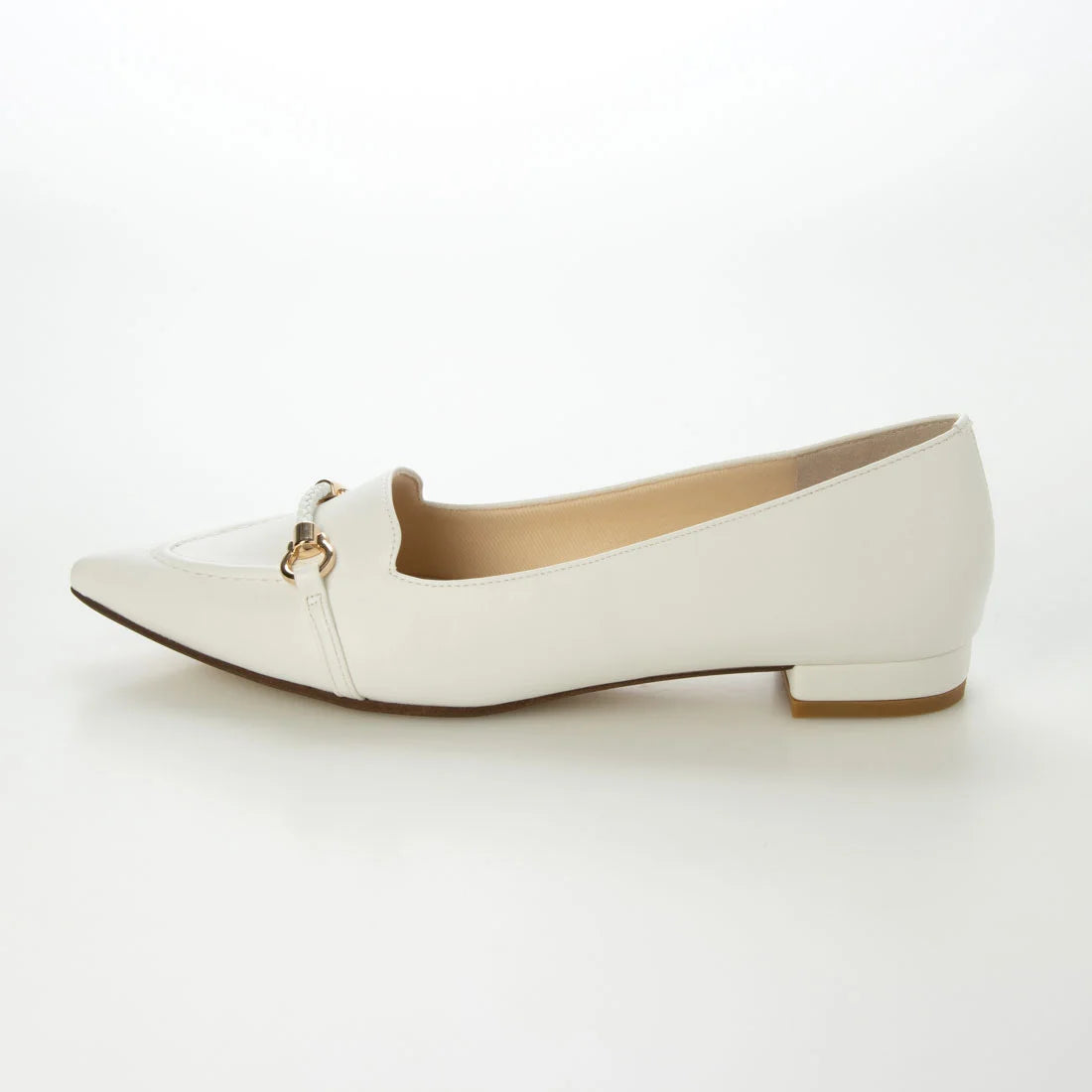 【新品預訂】日本製 Lauf Oletta [All Weather] 全天候軟皮革編織繩平底鞋（LRP146 WHITE） (白色)