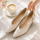【新品預訂】日本製 Lauf Oletta  [All Weather] 全天候 可踩踭 柔軟大扣環V型平底鞋（LRP139 IVORY）