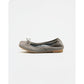 日本製【珍珠色調防水】Emma Francis 真皮 圓頭平底芭蕾舞鞋(02b-L S154)(Dark gray leather suede)（ダークグレー レザースエード）