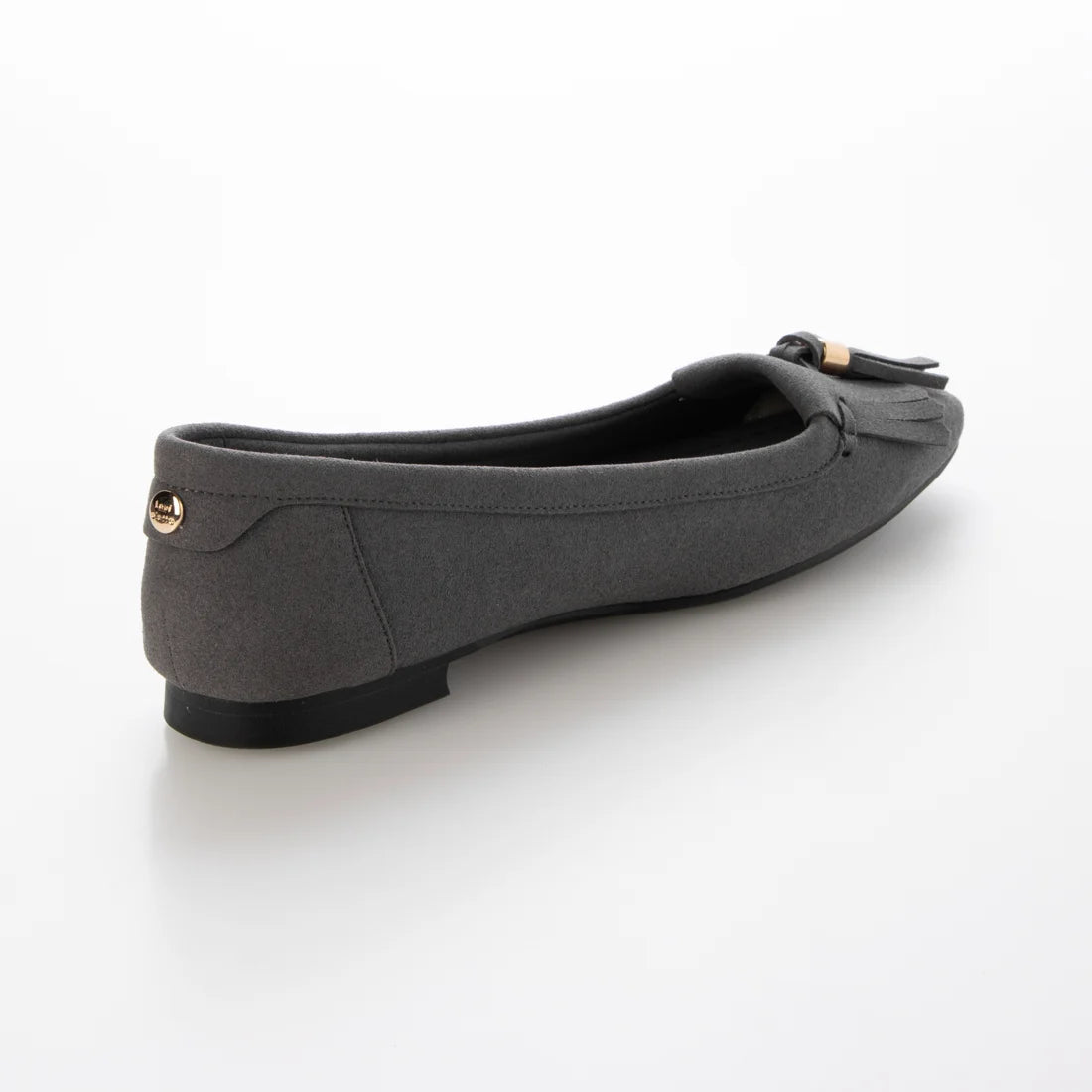 【新品預訂】日本製 Lauf Oletta 鑲邊流蘇設計的氣質平底鞋(LH120 Grey-S) (灰色)